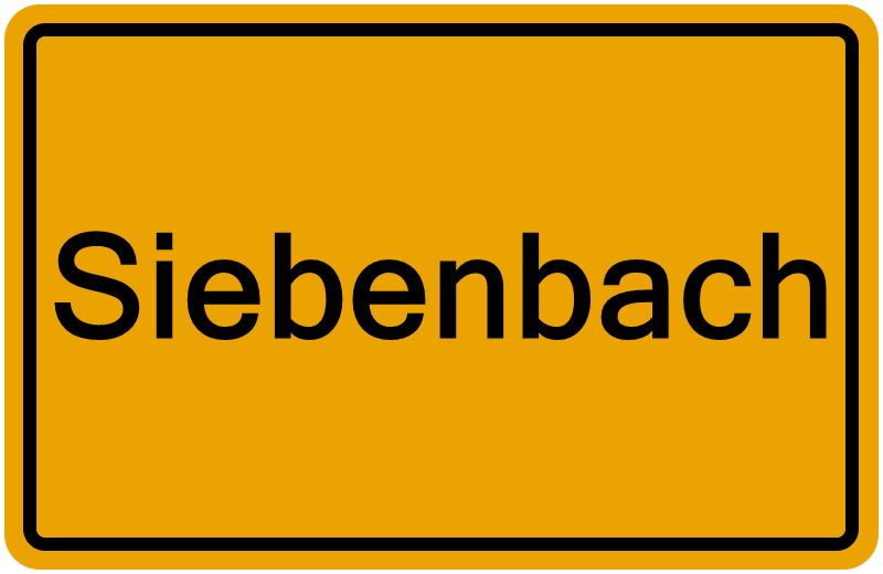 Handelsregisterauszug Siebenbach