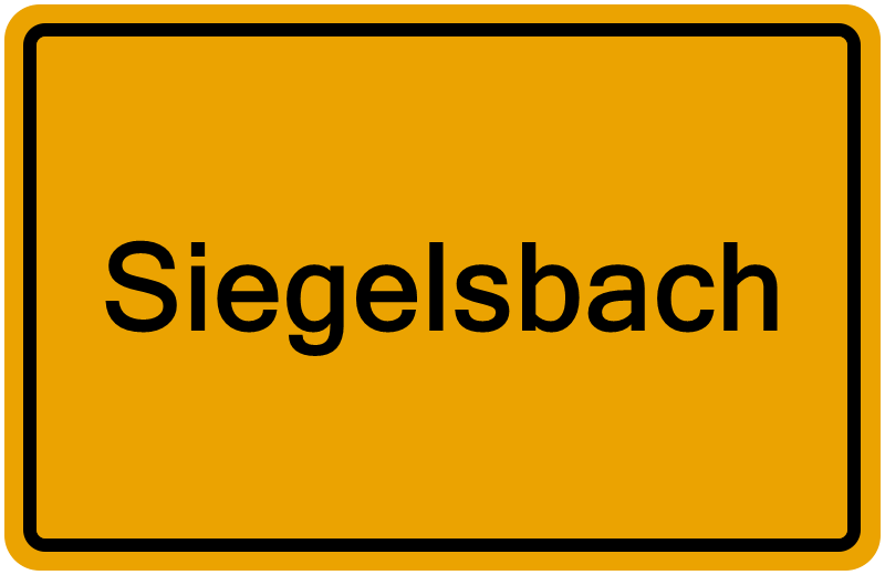 Handelsregisterauszug Siegelsbach