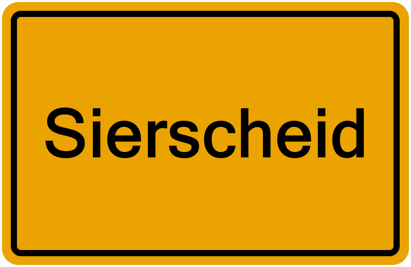 Handelsregisterauszug Sierscheid