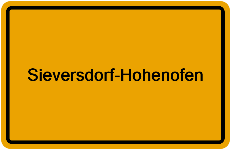 Handelsregisterauszug Sieversdorf-Hohenofen
