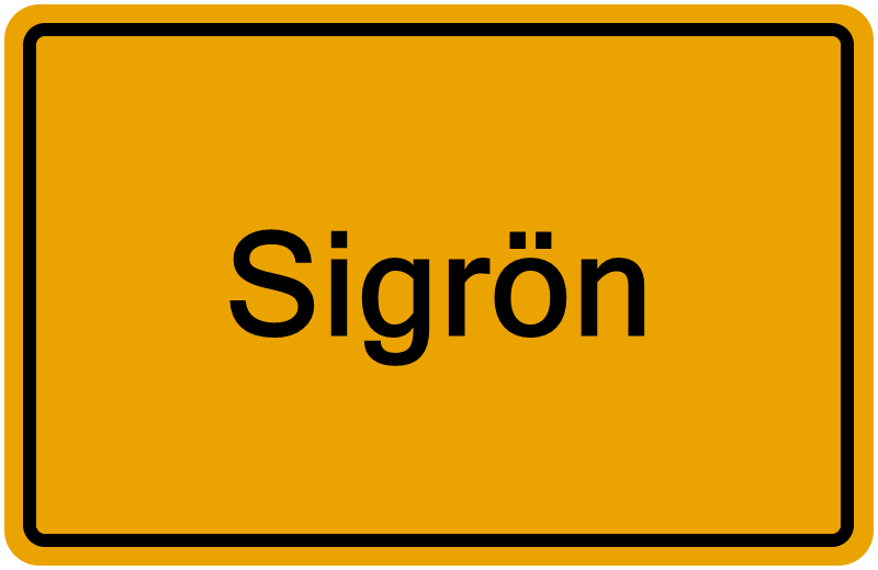 Handelsregisterauszug Sigrön