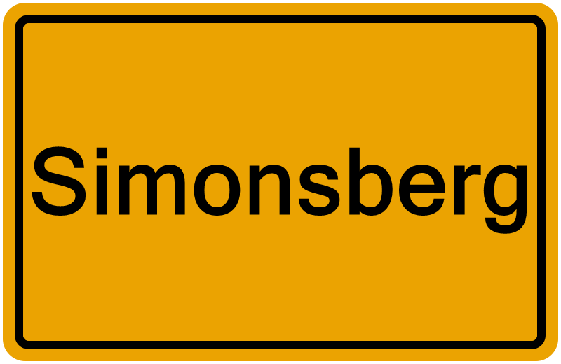 Handelsregisterauszug Simonsberg