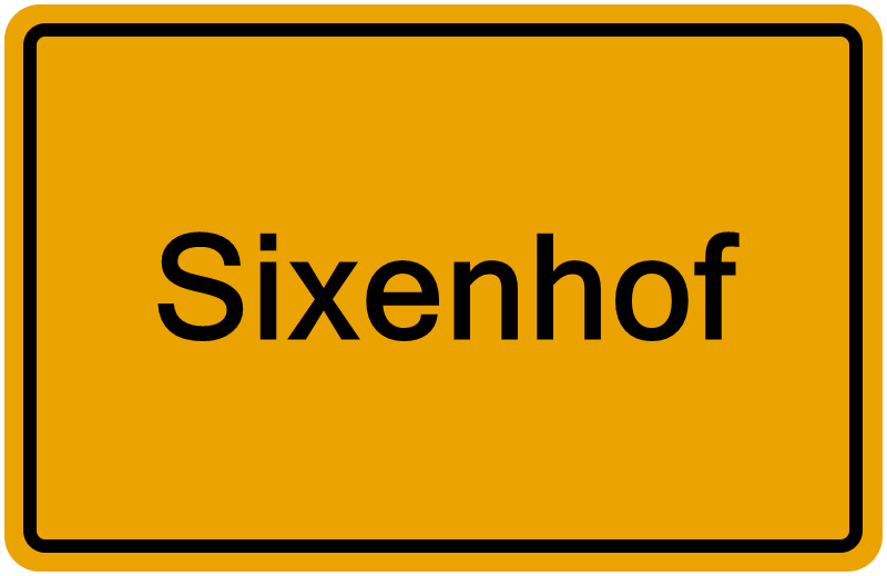 Handelsregisterauszug Sixenhof