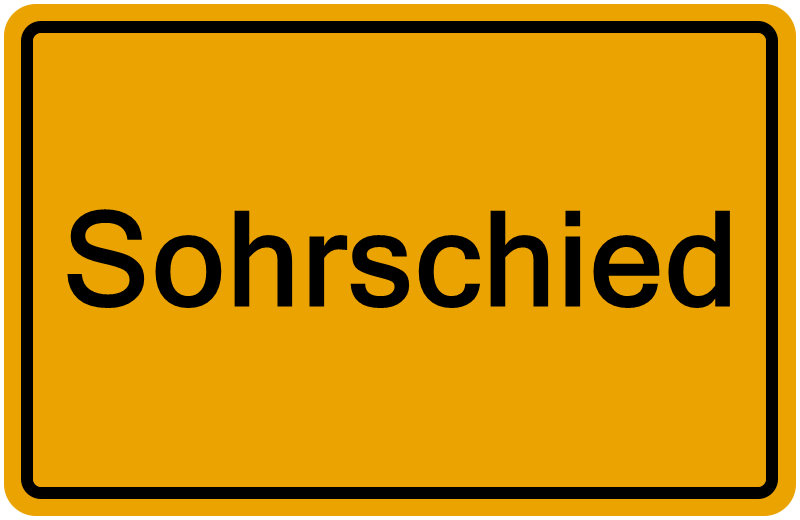 Handelsregisterauszug Sohrschied