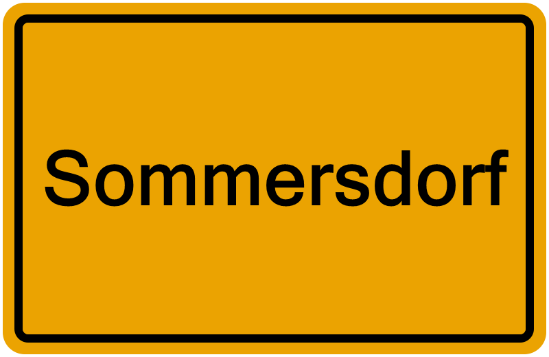 Handelsregisterauszug Sommersdorf