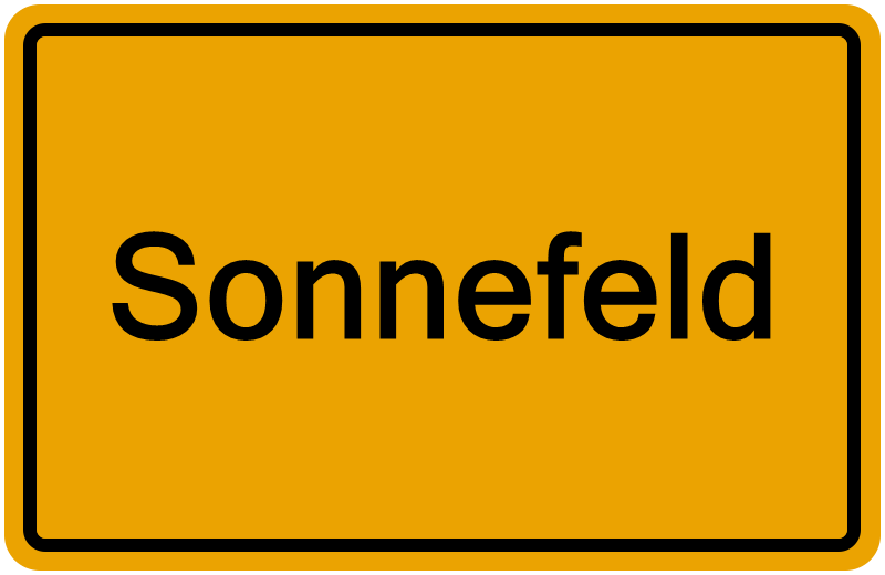 Handelsregisterauszug Sonnefeld