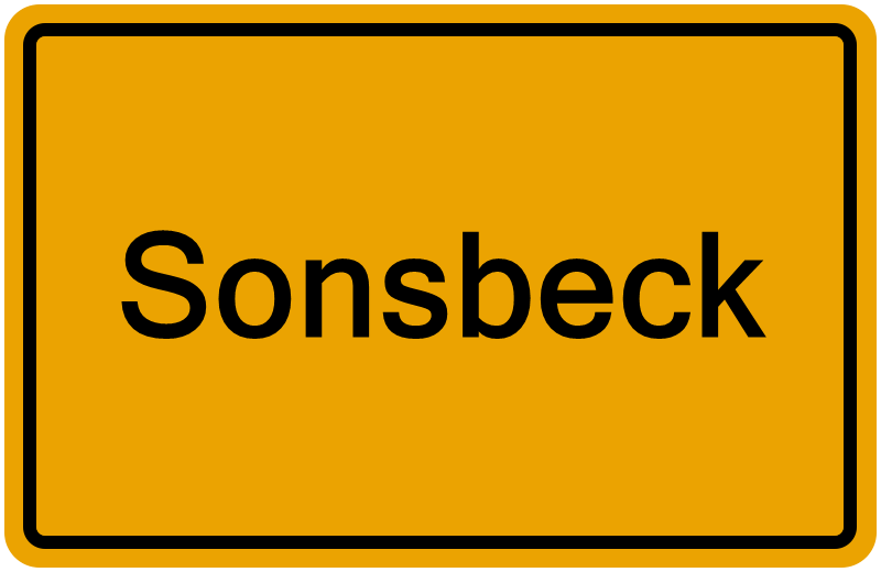 Handelsregisterauszug Sonsbeck