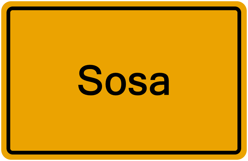 Handelsregisterauszug Sosa