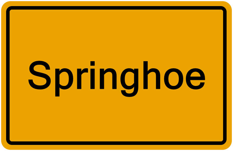 Handelsregisterauszug Springhoe