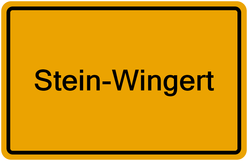 Handelsregisterauszug Stein-Wingert