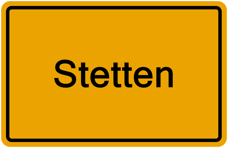 Handelsregisterauszug Stetten
