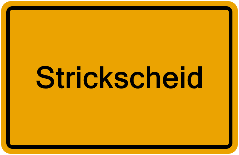 Handelsregisterauszug Strickscheid