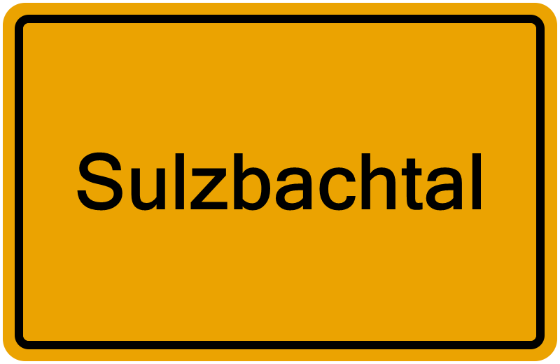 Handelsregisterauszug Sulzbachtal