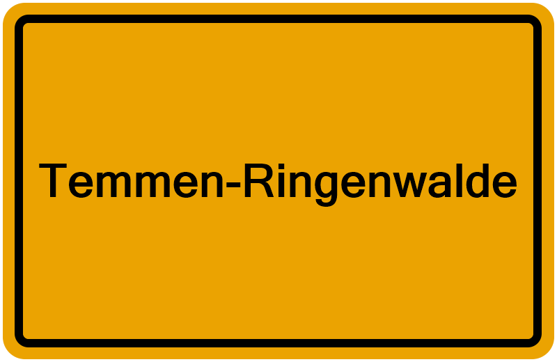 Handelsregisterauszug Temmen-Ringenwalde