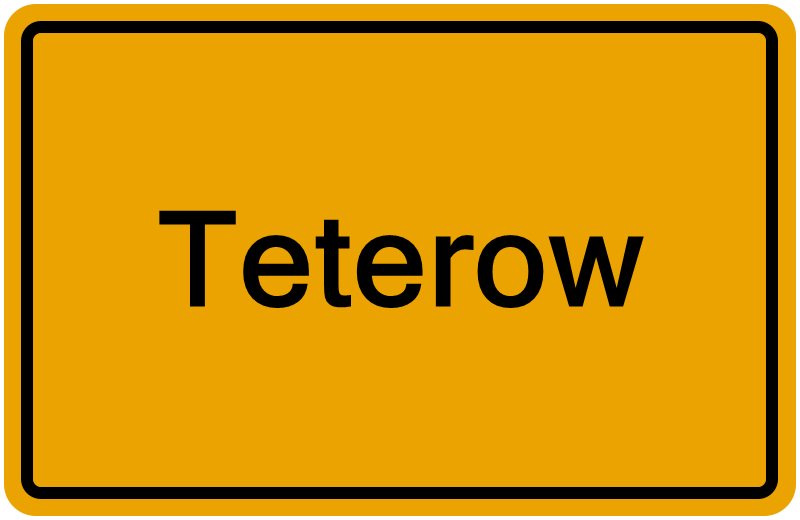Handelsregisterauszug Teterow