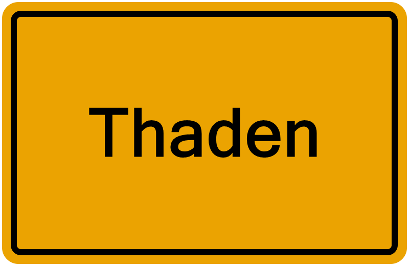 Handelsregisterauszug Thaden