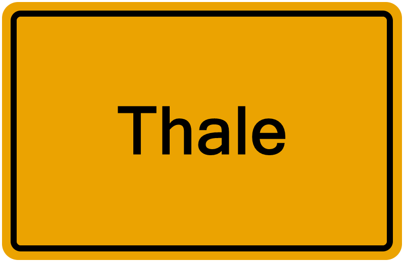 Handelsregisterauszug Thale