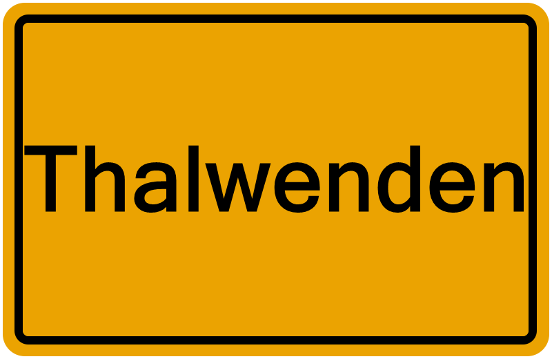 Handelsregisterauszug Thalwenden