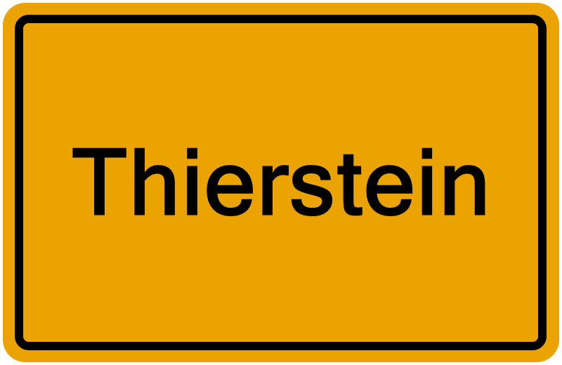 Handelsregisterauszug Thierstein