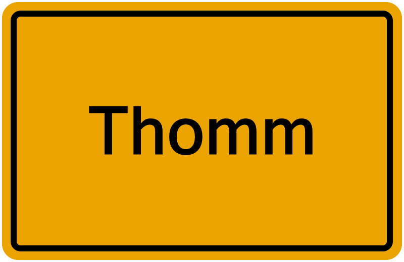 Handelsregisterauszug Thomm