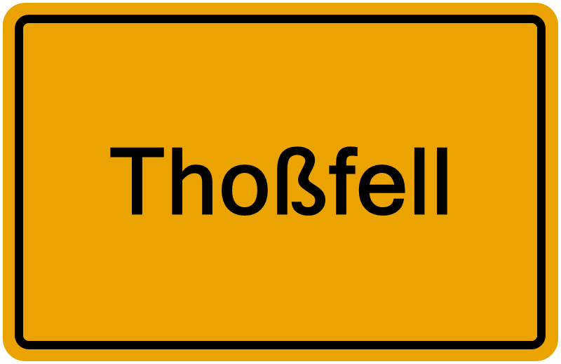 Handelsregisterauszug Thoßfell