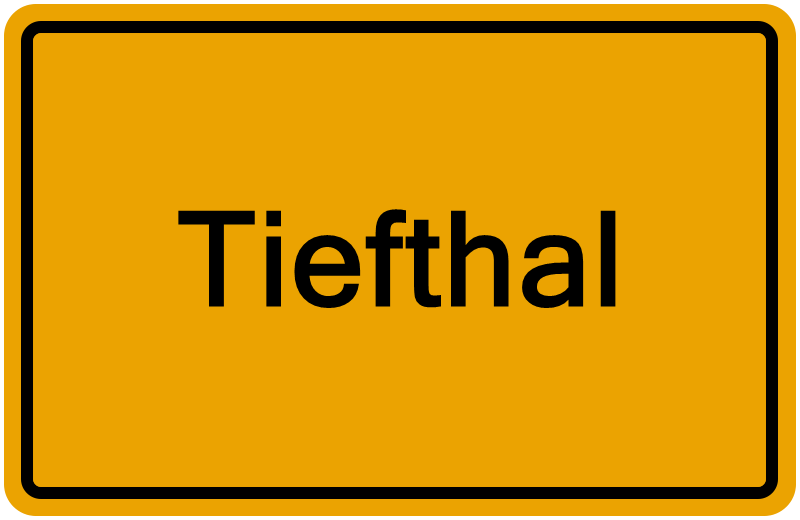Handelsregisterauszug Tiefthal