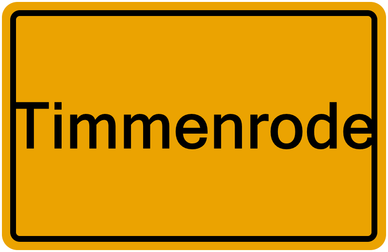 Handelsregisterauszug Timmenrode