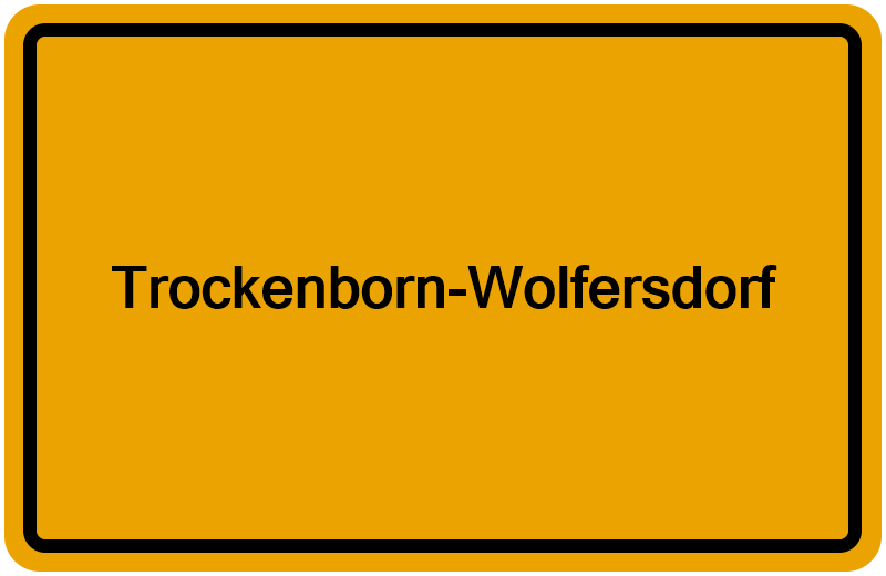 Handelsregisterauszug Trockenborn-Wolfersdorf