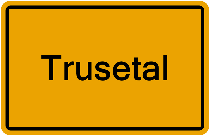 Handelsregisterauszug Trusetal