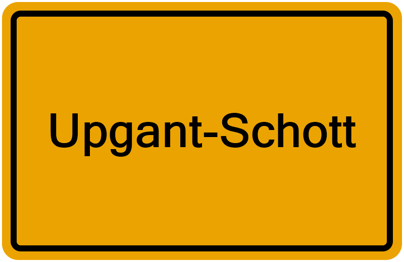 Handelsregisterauszug Upgant-Schott