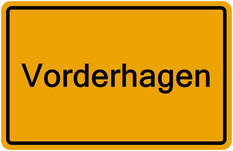 Handelsregisterauszug Vorderhagen