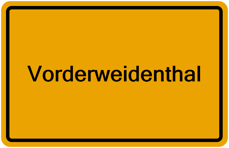 Handelsregisterauszug Vorderweidenthal