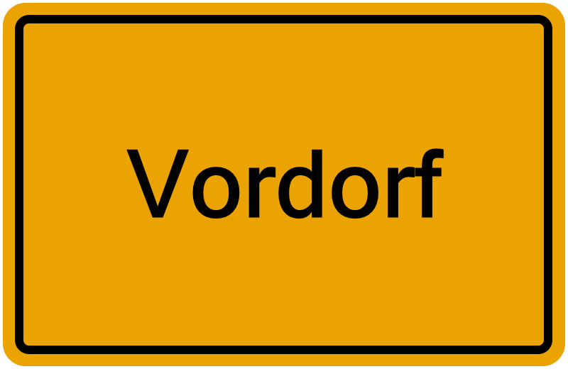 Handelsregisterauszug Vordorf