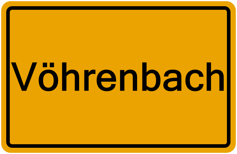 Handelsregisterauszug Vöhrenbach