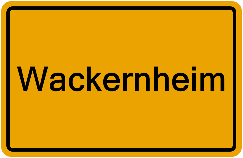 Handelsregisterauszug Wackernheim