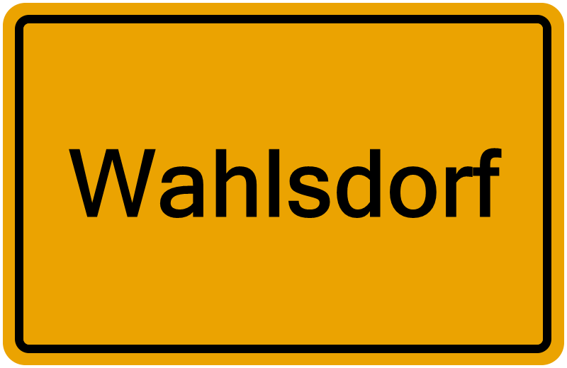 Handelsregisterauszug Wahlsdorf