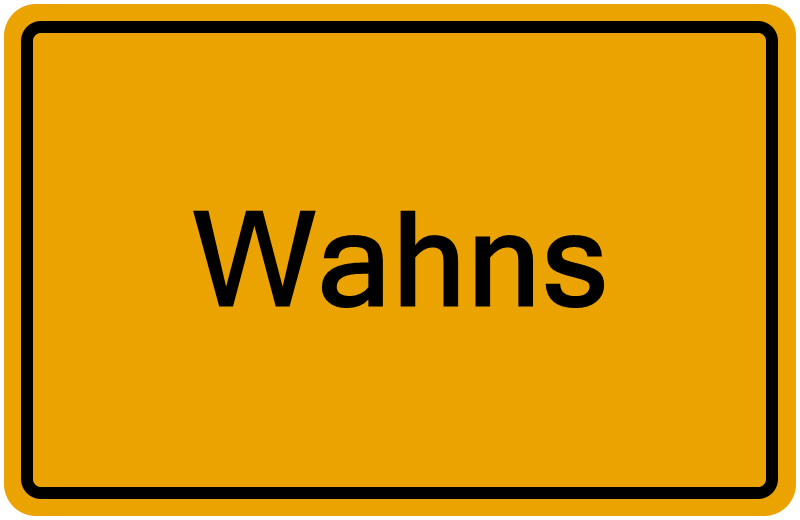 Handelsregisterauszug Wahns