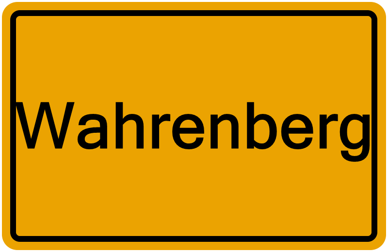 Handelsregisterauszug Wahrenberg