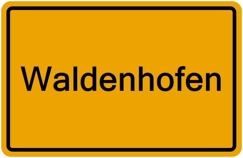 Handelsregisterauszug Waldenhofen