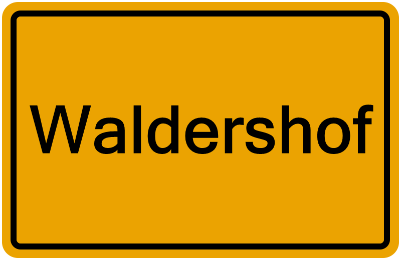 Handelsregisterauszug Waldershof