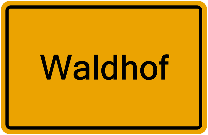 Handelsregisterauszug Waldhof