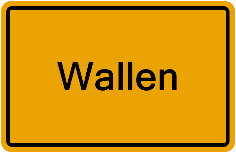 Handelsregisterauszug Wallen