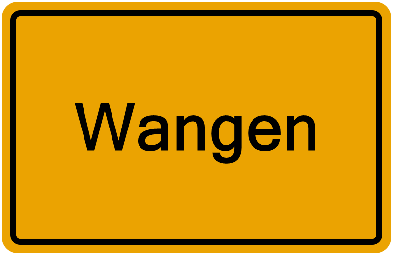 Handelsregisterauszug Wangen