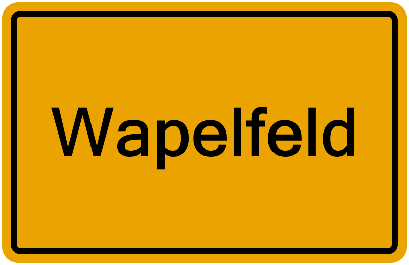 Handelsregisterauszug Wapelfeld