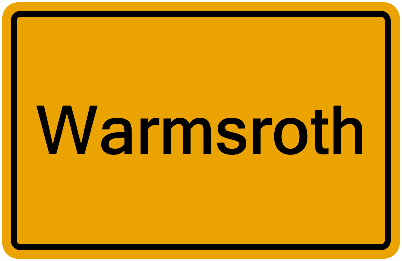 Handelsregisterauszug Warmsroth