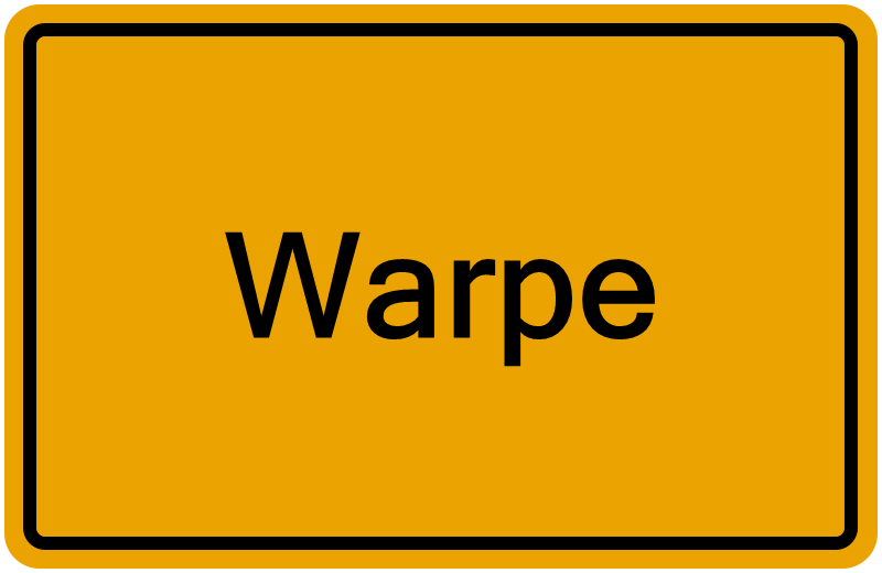 Handelsregisterauszug Warpe