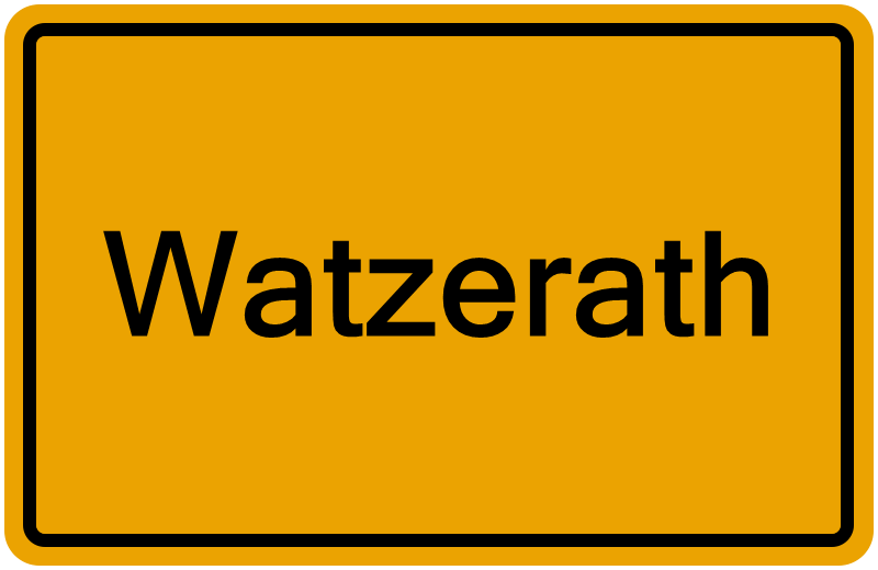 Handelsregisterauszug Watzerath