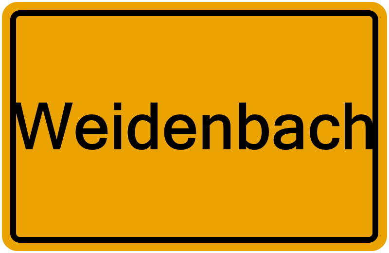 Handelsregisterauszug Weidenbach