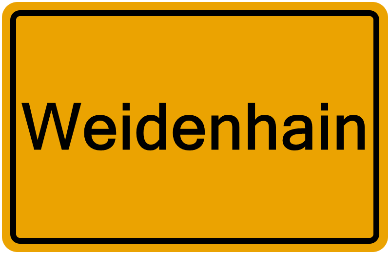 Handelsregisterauszug Weidenhain
