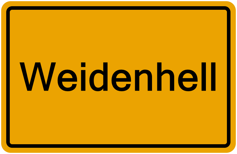 Handelsregisterauszug Weidenhell